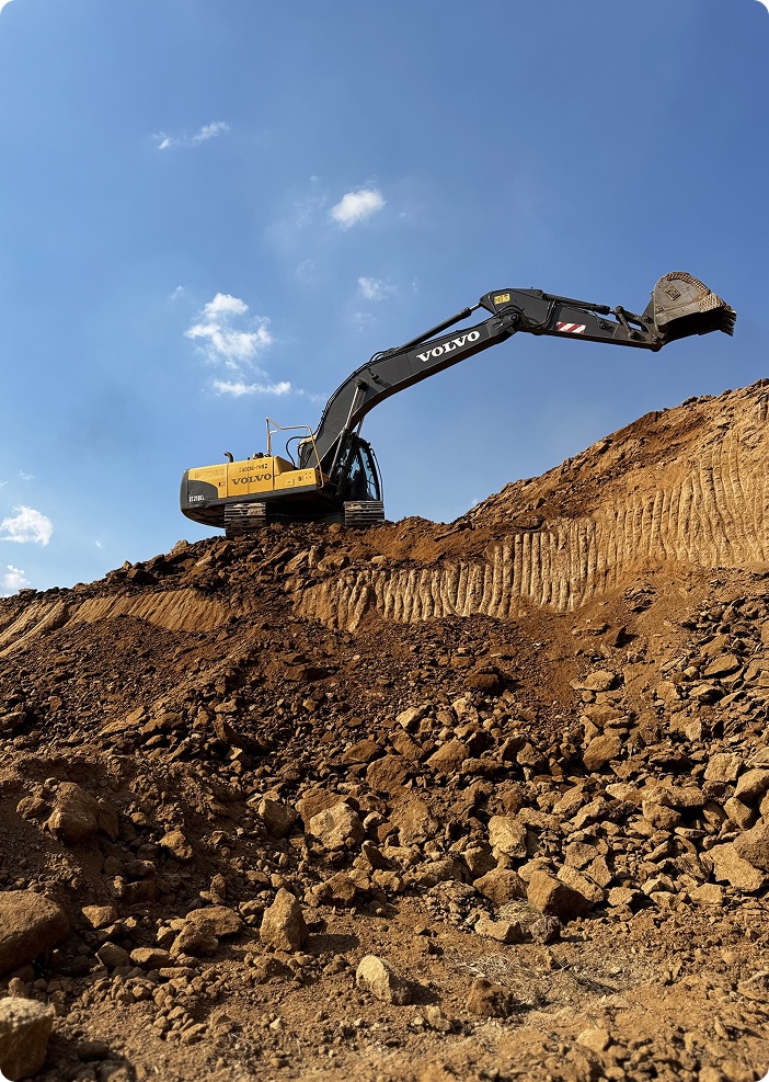 excavadora frontal