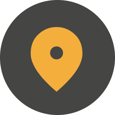 Yellow map location pin